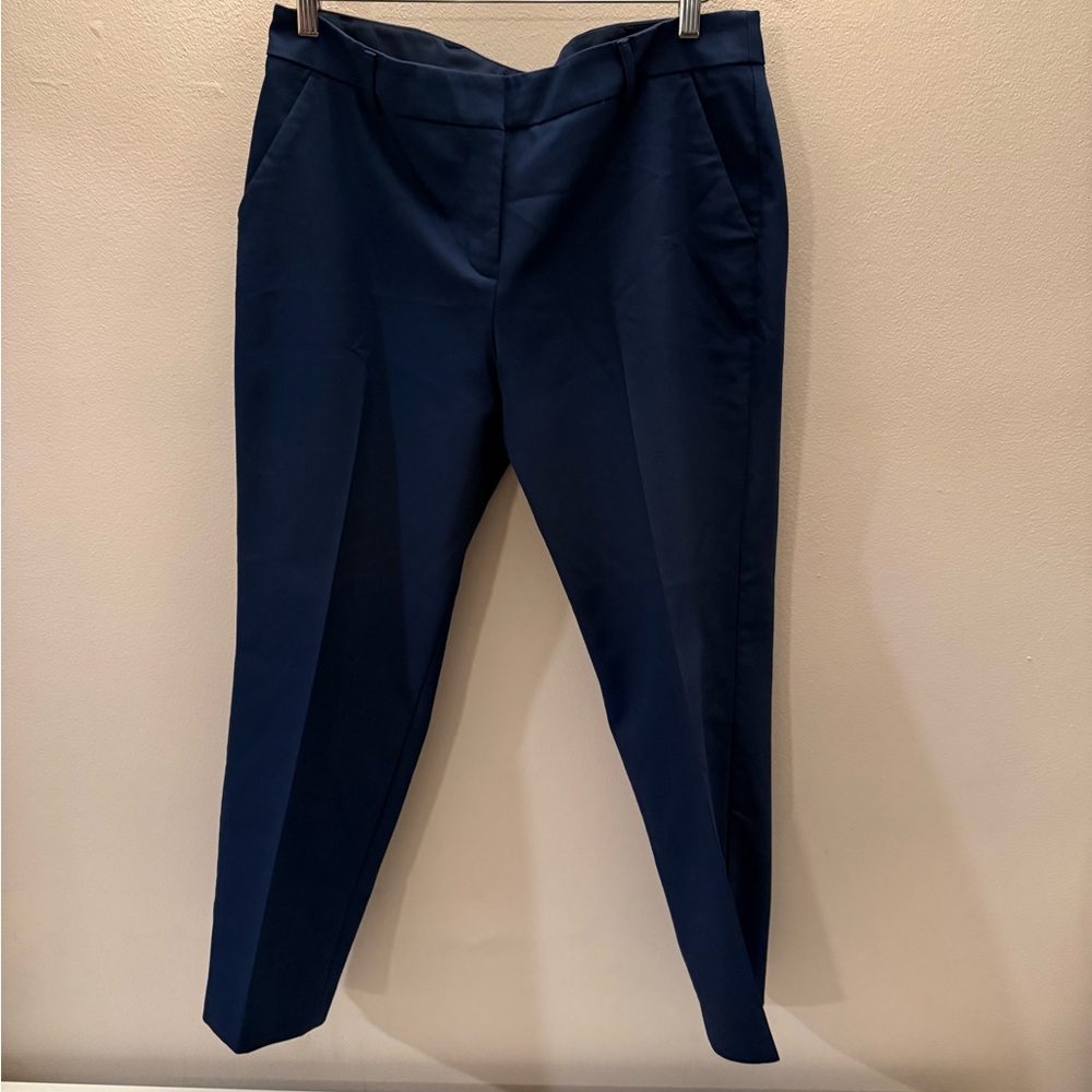 Express Midnight Blue Pants nice women navy slacks nwt 12 R